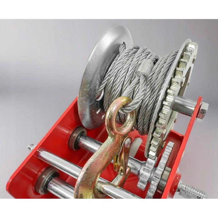 Troliu manual, vinci, 1133 Kg, 2 trepte, lungime cablu 10m, grosime