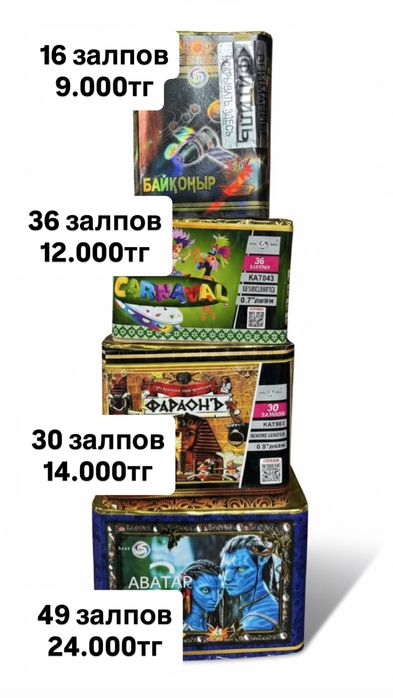 Салюты, фейерверки