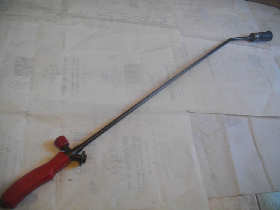 ГАЗОВИ Горелка 94см за флакон Маркуч 5м Двоен Вентил кемпери каравани