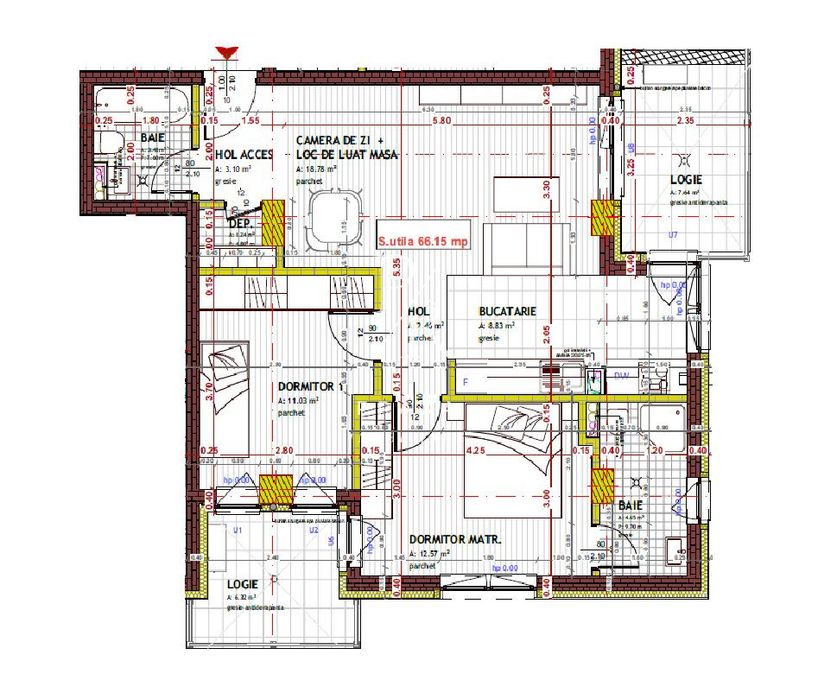Apartament 2 camere, complex rezidential nou LIFT, parcare, garaj, Tin