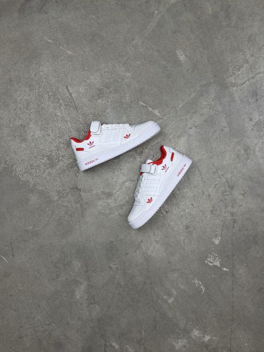 Кроссовки Adidas Forum Low ‘Cloud White Red