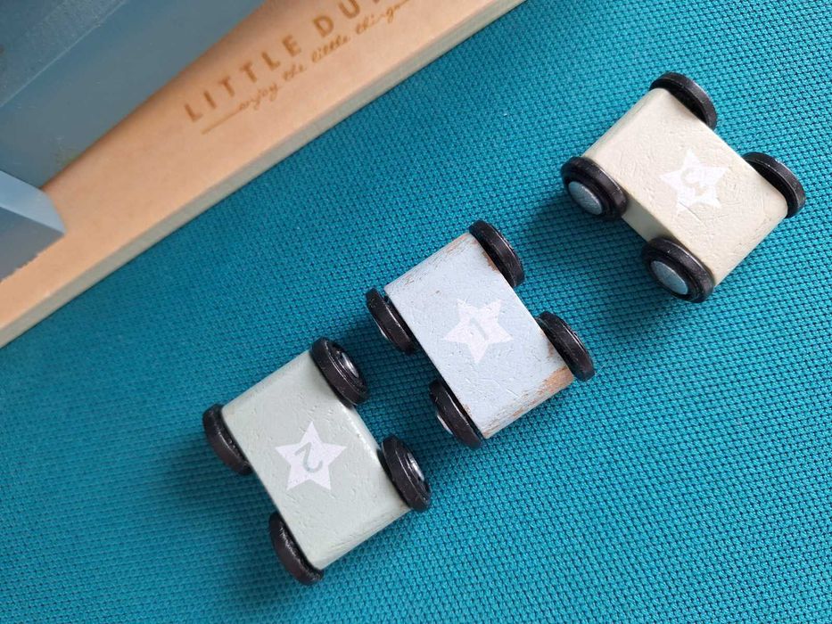 Дървени играчки -мултиактивен куб, въртящи кубчета, писта little dutch