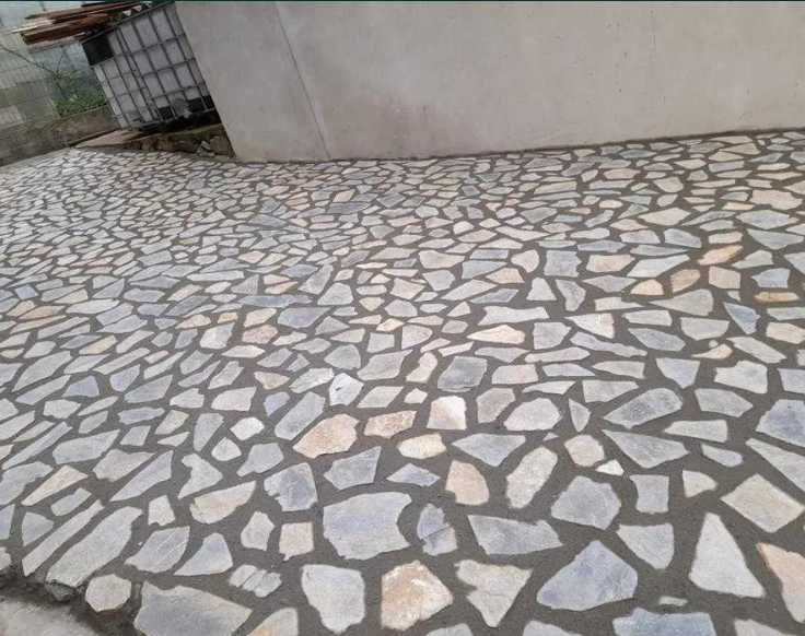 Pavaje durabile din piatră naturală de munte și design