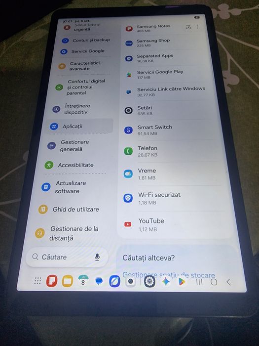 Vînd urgent tabletă samsung A 11 8.7 "