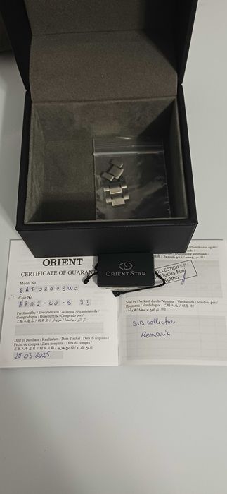 Orient star af02002b / af02003w