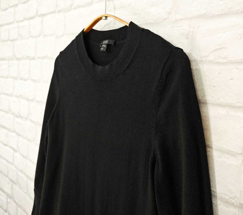 COS Оригинална черна рокля вълна / коприна размер XS