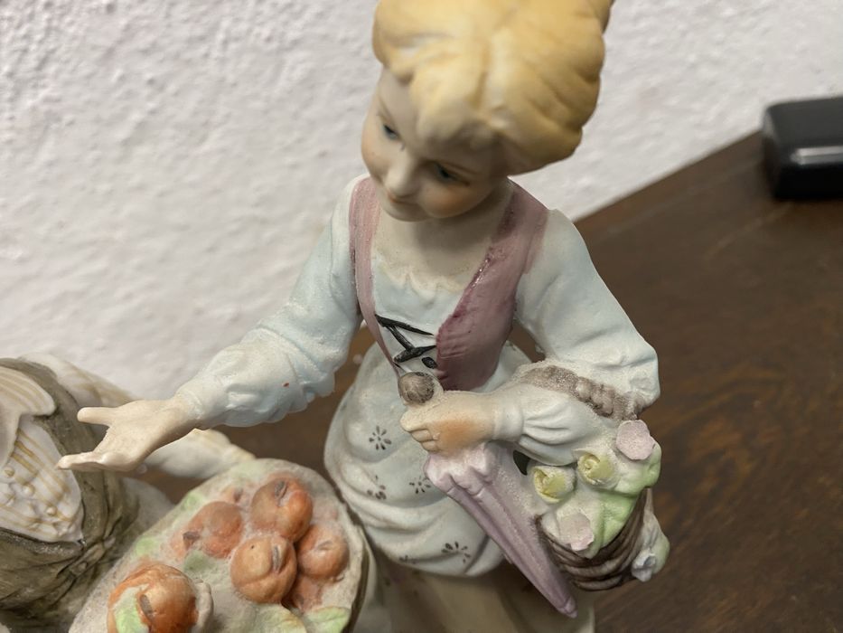 Порцеланова фигура Германия 1950 1970 пасторална сцена