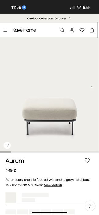 Taburet / Footrest Aurum – Kave Home