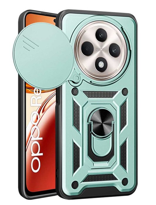 Husa hybrid Armor cu inel pentru Oppo Reno12 F 5G / Oppo Reno 12 F 5G