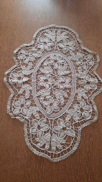 Vintage - Fata de masa macrame handmade,