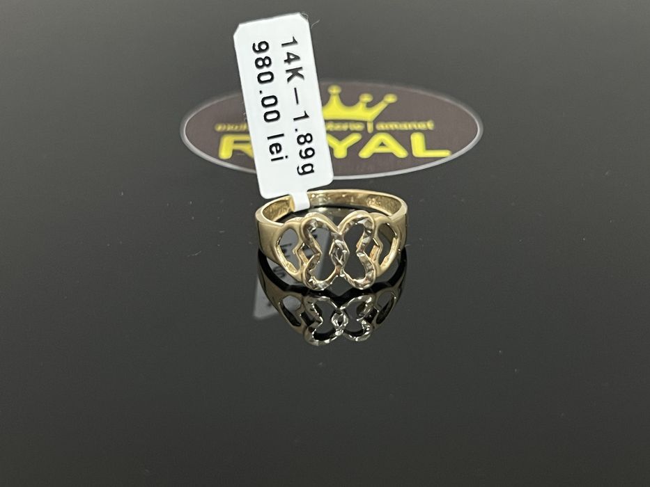 Bijuteria Royal CB : Inel dama aur 14k 585  1,89 grame