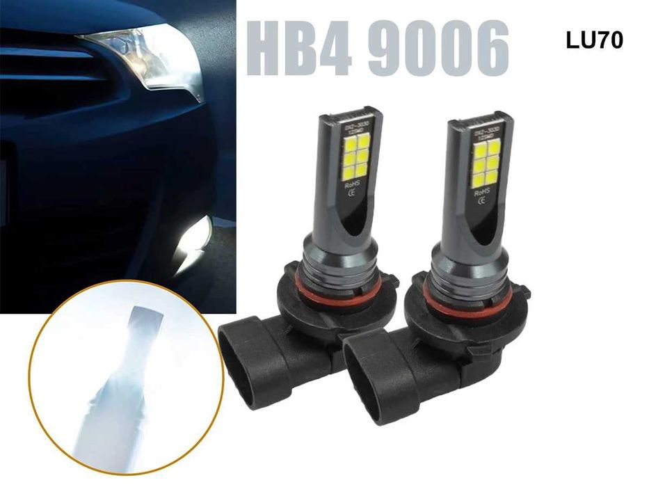 HB4 9006 Lumini LED 12V/24V Becuri auto 6500K 1200LM Chips COB