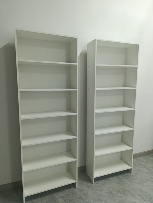 Стеллаж напольный белый