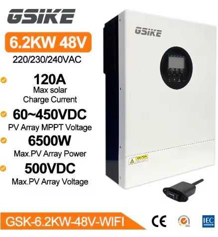 Invertor hibrid de 4kw/24v si 6,2 kw / 48v, nou