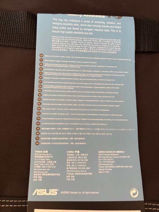 Geantă Laptop ASUS Nereus (16") – Nouă, Originală