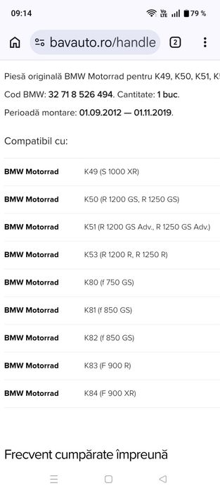 Capete ghidon BMW R1250GS