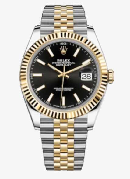 Rolex Datejust 41mm Steel and Yellow Gold 126333 чер