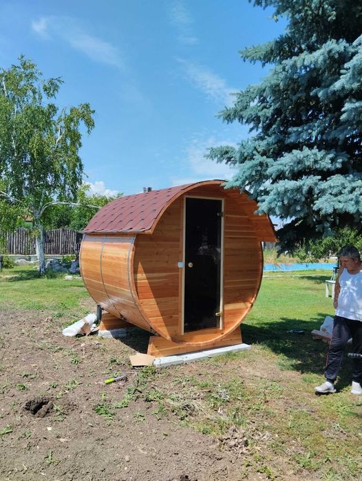 Сауна барел, градинска сауна, сауна тип бъчва ,финландска сауна