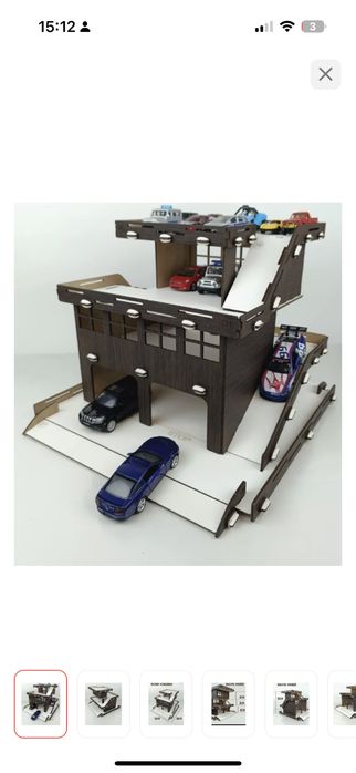 Гараж игрушка с машинкам