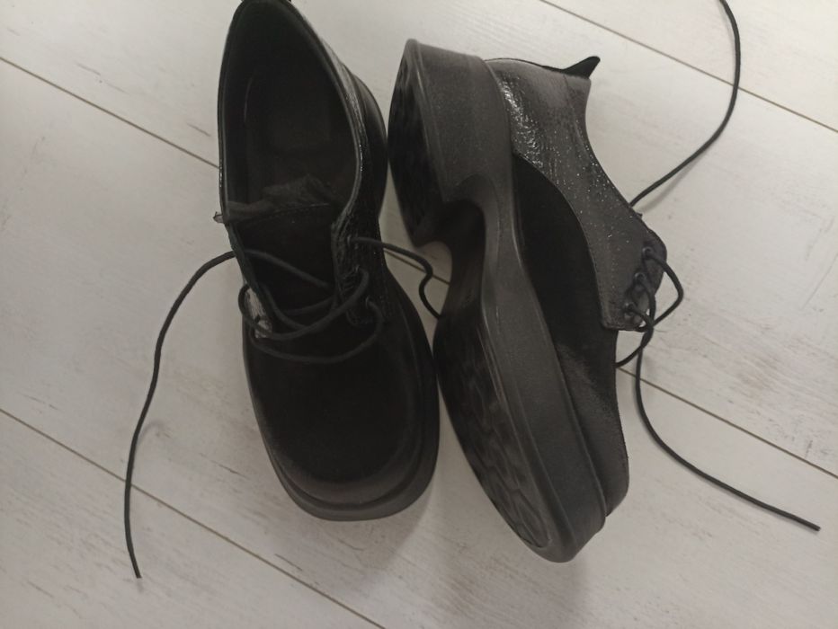 Дамски обувки, нови, 38, естествен набук