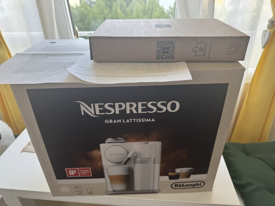 Nespresso Gran Lattissima ALB EN640.W – NOU, SIGILAT + 50 CAPSULE CADOU
