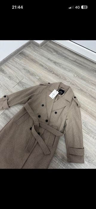 Palton dama gri nou