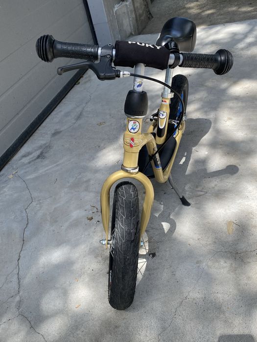 Баланс колело PUKY LR XL BR – златисто, със спирачка и надуваеми гуми