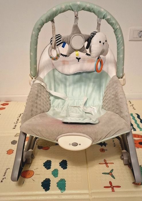 Leagan electric pentru bebelusi si copii 0-18kg, cu vibratii