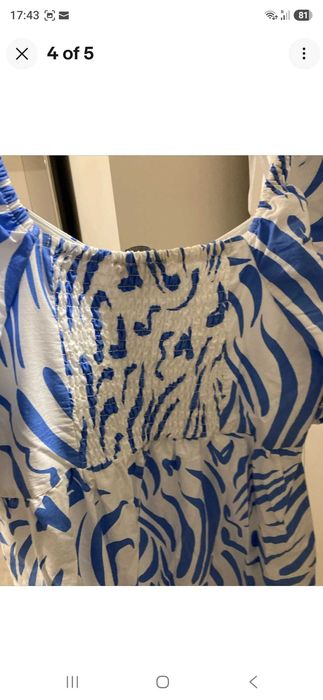 Primark лятна рокля #синьо лято#лимони