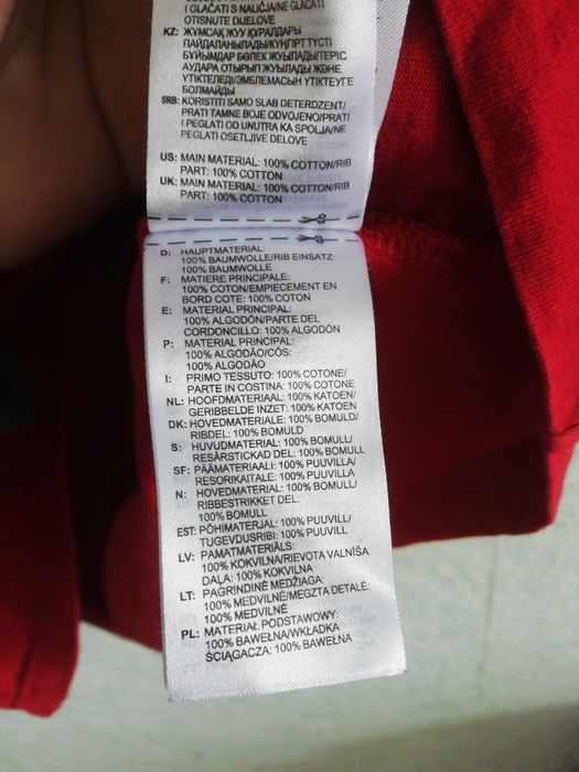 Adidas Originals 3 Stripes California Red XL оригинална тениска памук