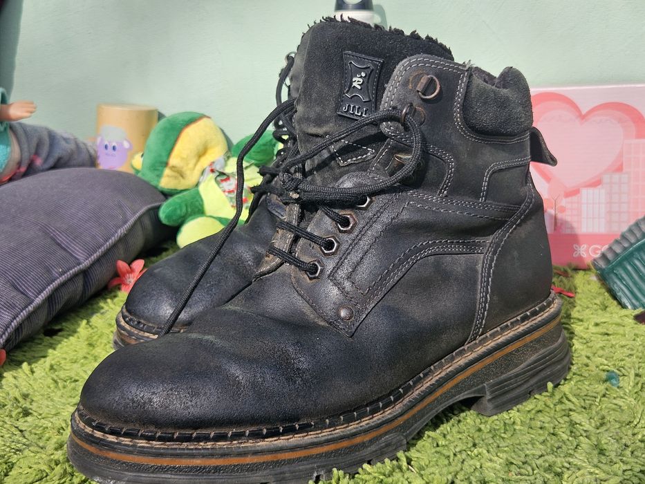 Мъжки топли обувки естествена кожа N44