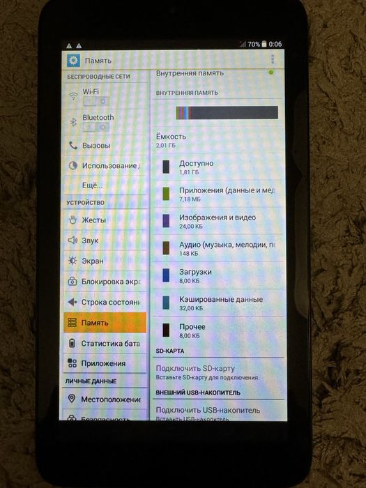 Мини-планшет Alcatel One touch 1216X
