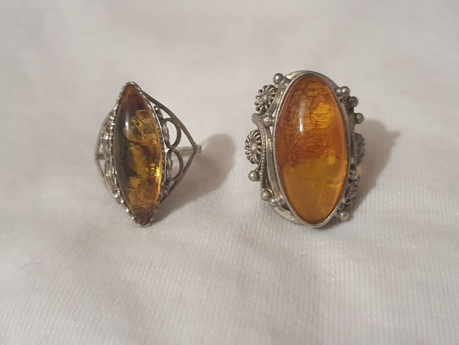 Колье, подвеска янтарная, кольцо СССР