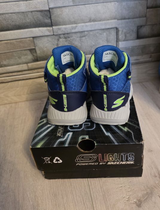 Ghete Skechers cu lumini pentru copii, mărimea 22