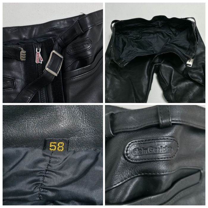 Pantaloni profi moto Hein Gericke Streetline, din piele naturală, marimea 58 (un XXL) Handmade