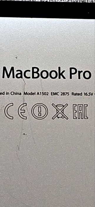 Macbook pro A1502 EMC 2875
