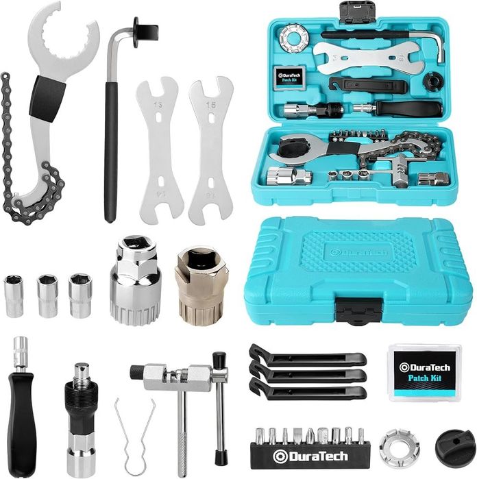 Set de reparatii pentru bicicleta 31 piese in valiza DURATECH