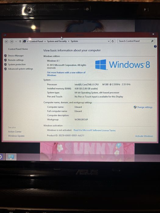 Laptop ASUS +cablu impecabil intretinut