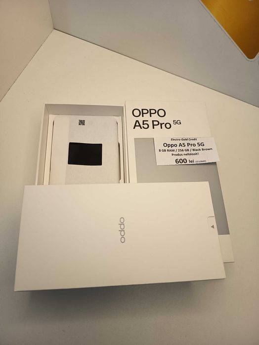 Oppo A5 Pro 5G 8GB RAM/256GB/Black Brown/Produs nefolosit! ID10849