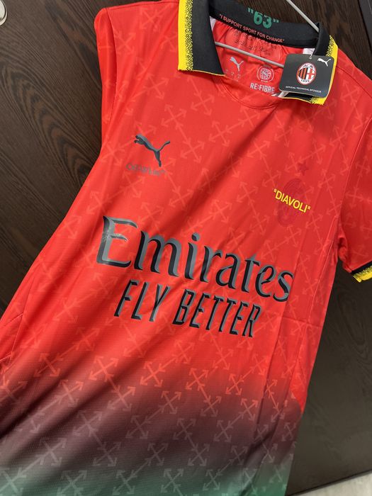 Tricou Ac Milan Puma x OffWhite toate marimile
