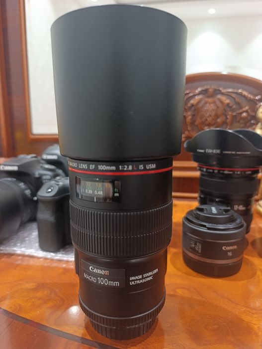 Canon 6D Mark ll+100mm Marko объектив+профессиональный спичка Godox.