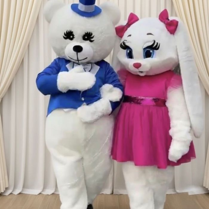 Аниматоры мишка и зайка