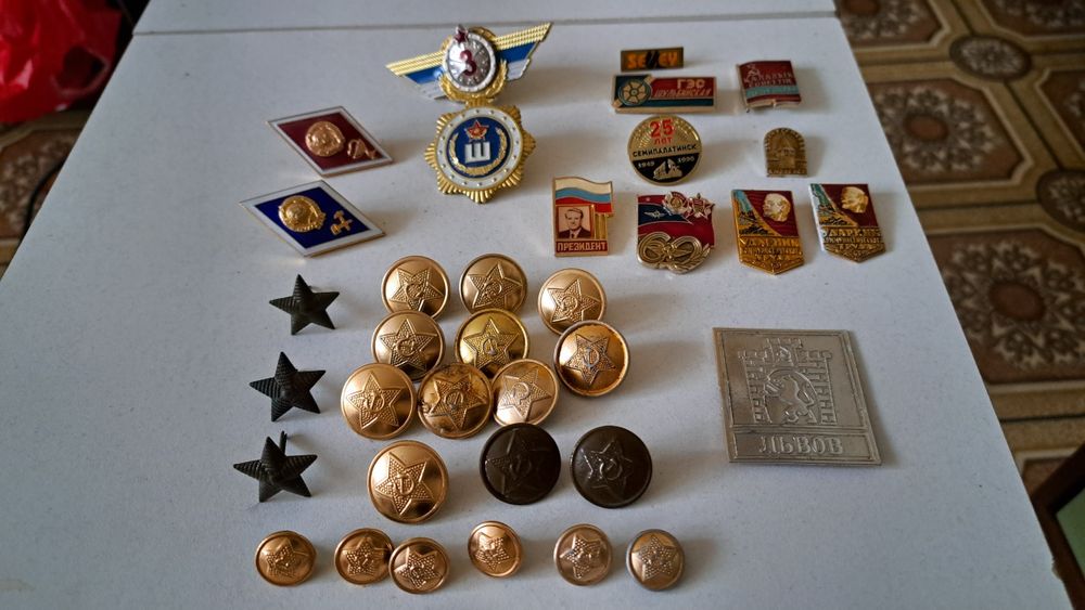 Значки пуговицы СССР
