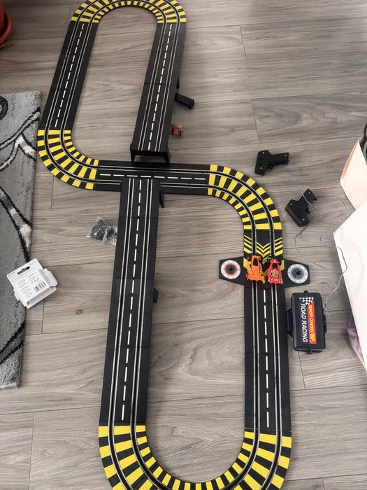 Set curse auto electric TURBO TECH – Road Racing, complet, cu cutie