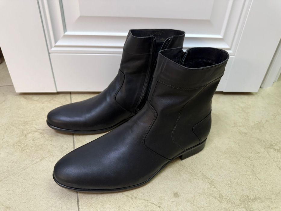 Кожаные полусапоги Челси