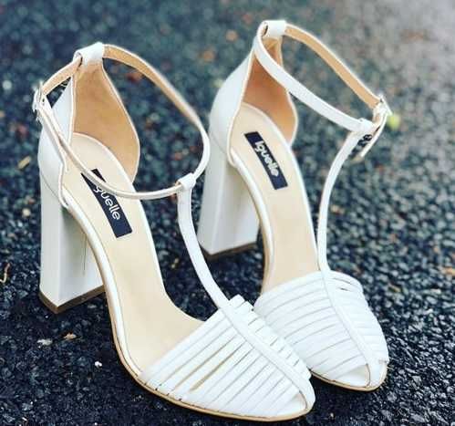 Vand pantofi din piele - albi (marimea 36) - Iguelle