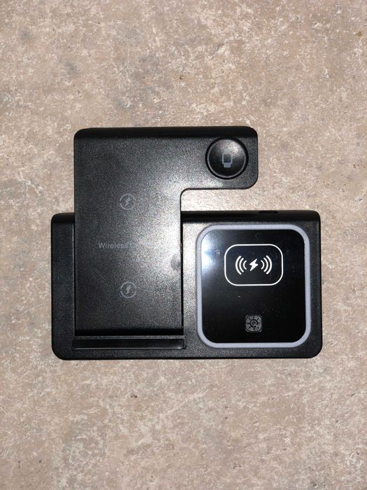 Stație de Încărcare Wireless 3 în 1 cu lumină ambientală! SIGILAT!!!