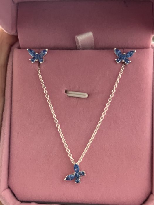 Set argint tip Pandora s925 lant si cercei