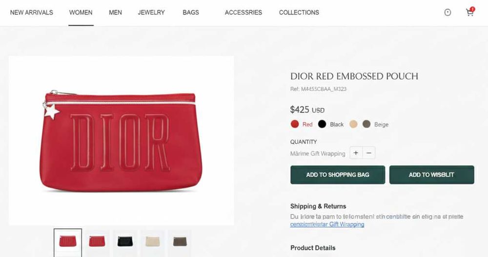 Geanta Dior - Make Up (cosmetice)