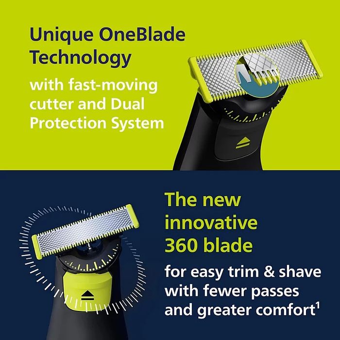 Philips One blade Pro 6552 триммер для бороды и для тело